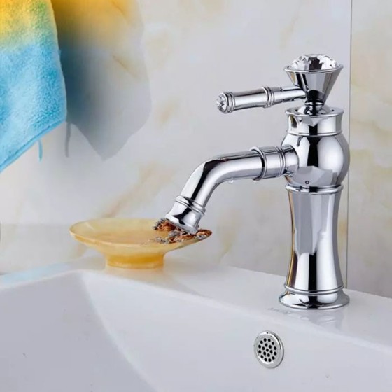 G223 chrome and gold basin mixer from china